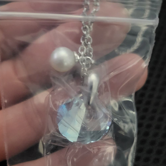 Vantel Opulence Necklace - White 7 mm Pearl - NEW - Picture 3 of 5